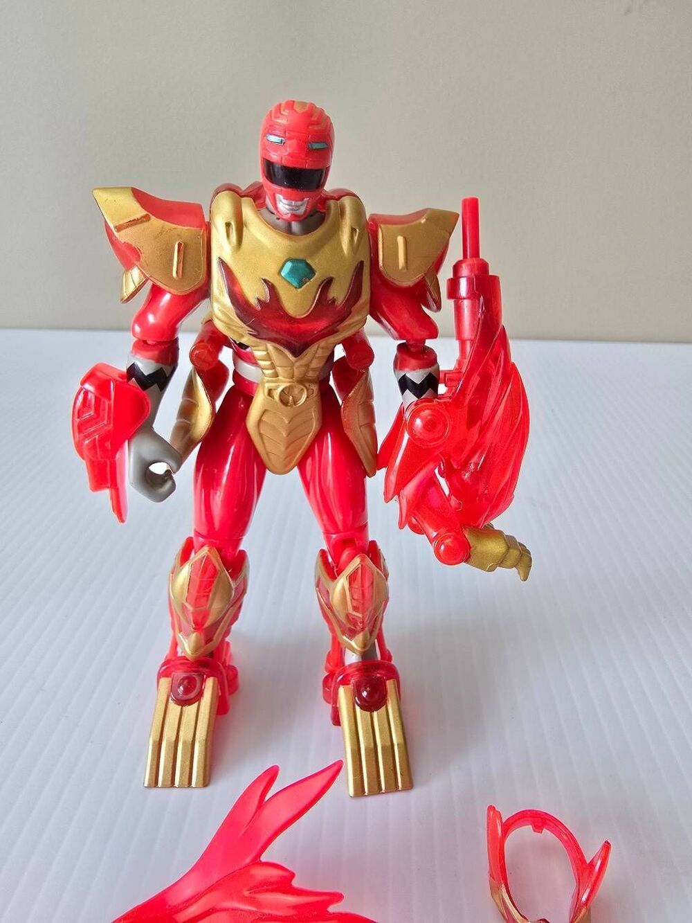 Mighty Morphin Power Rangers Lost Galaxy Red Ranger-Incomplete - Picture 3 of 10